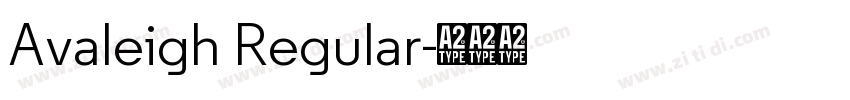 Avaleigh Regular字体转换